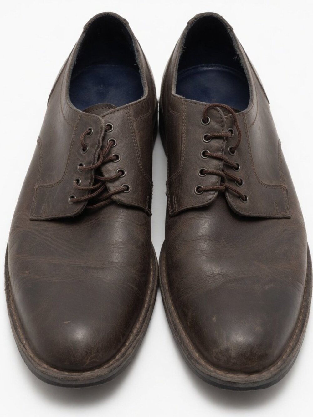 Men's Dark Grey Cole Haan Leather Dress Shoes - Size 10.5